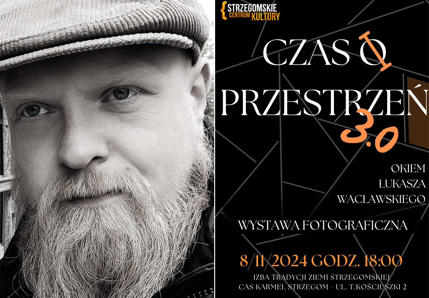 Wernisaż wystawy Łukasza Wacławskiego – „Czas’o’Przestrzeń 3.0” już wkrótce w Strzegomiu 