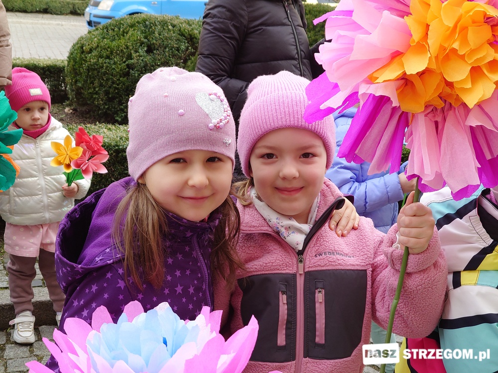 Przedszkolaki z radością przywitały wiosnę w Strzegomiu [FOTO] 
