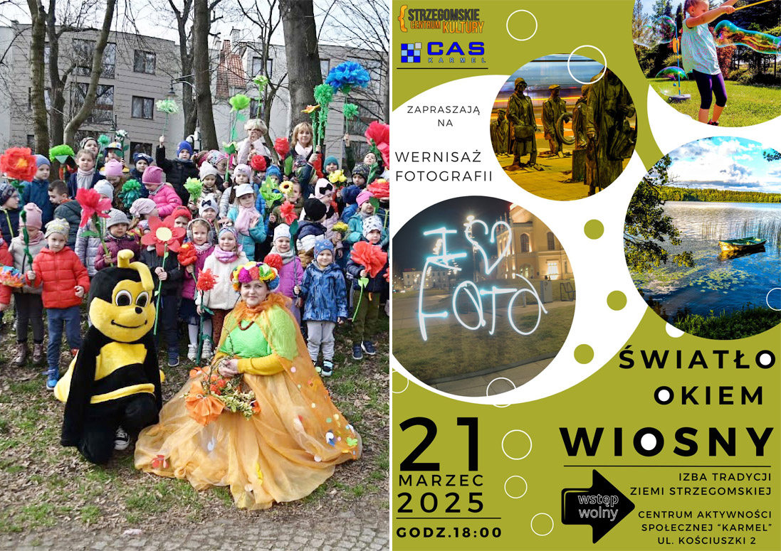 Pierwszy dzień wiosny z zabawą dla najmłodszych i wernisażem fotografii Ilony Wiosny! 