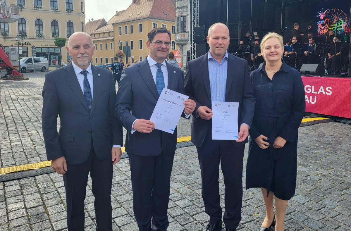 Włodarze Strzegomia i Torgau oficjalnie odnowili współpracę [FOTO] 