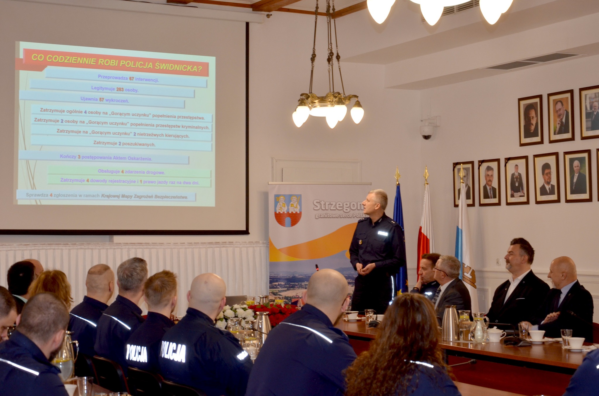 Policjanci podsumowali rok pracy na terenie gminy Strzegom [FOTO] 