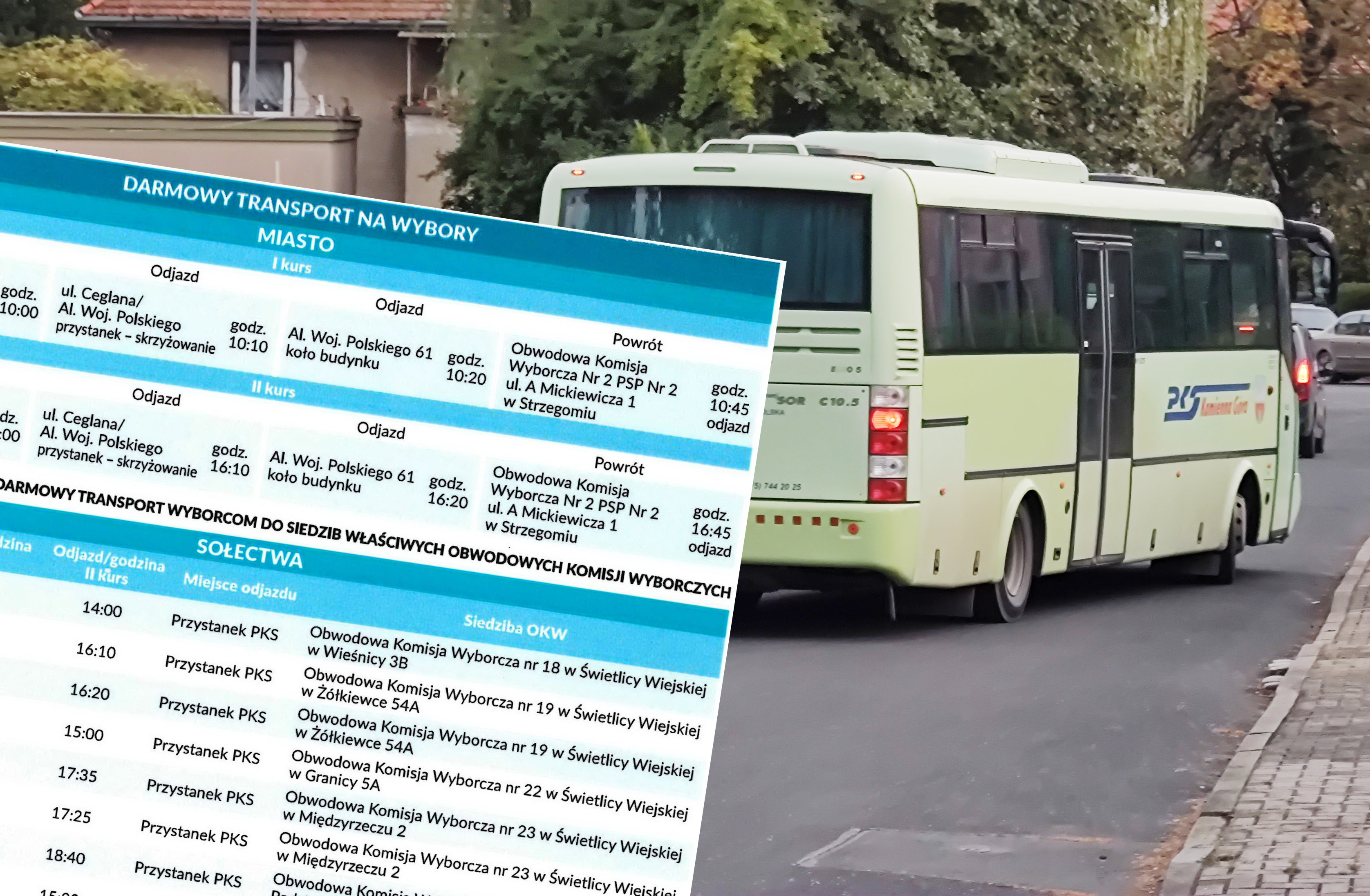 Za darmo na wybory 15 października. Gmina Strzegom organizuje bezpłatny transport 