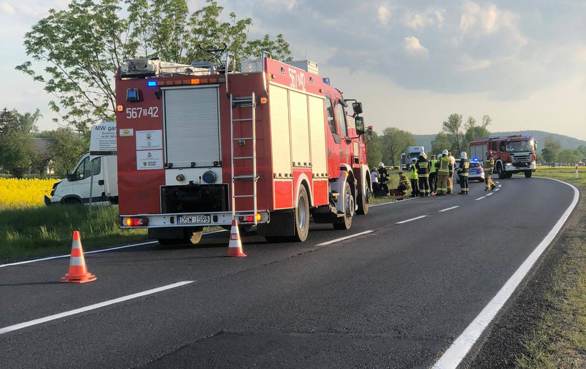 Zderzenie ciężarówki z dostawczakiem [FOTO] 