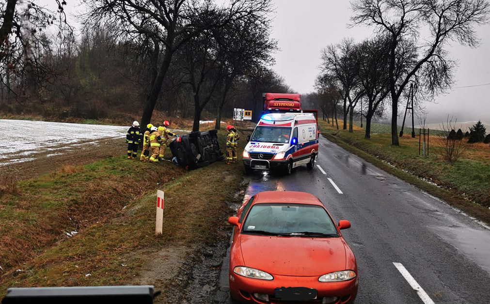 Zdarzenie drogowe w okolicach Rogoźnicy [FOTO] 