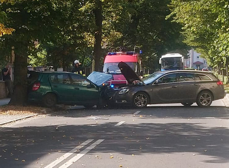 Zderzenie na ul. Armii Krajowej w Strzegomiu [FOTO] 