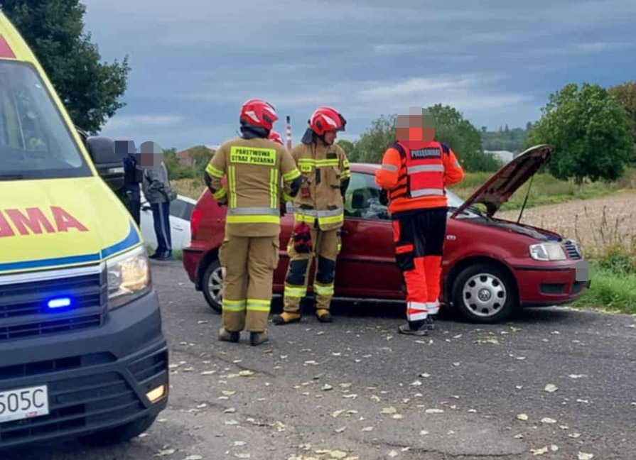 Zderzenie dwóch pojazdów w Goczałkowie [FOTO] 