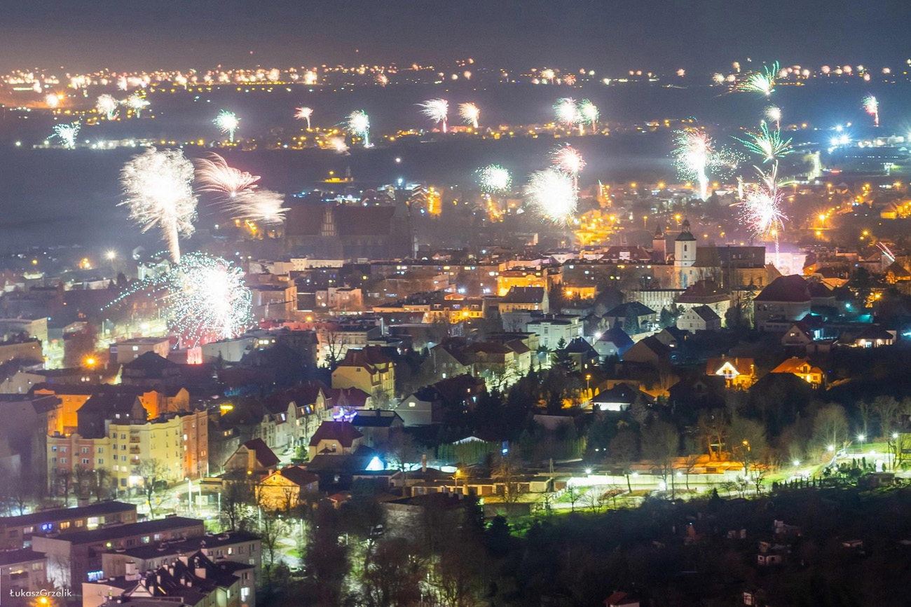 Tak strzegomianie powitali Nowy Rok [FOTO] 