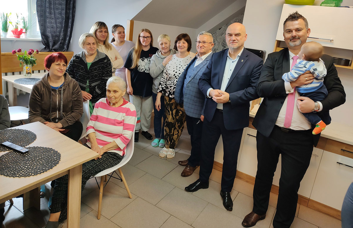 Wicewojewoda wizytował miejsca pobytu uchodźców z Ukrainy [FOTO] 