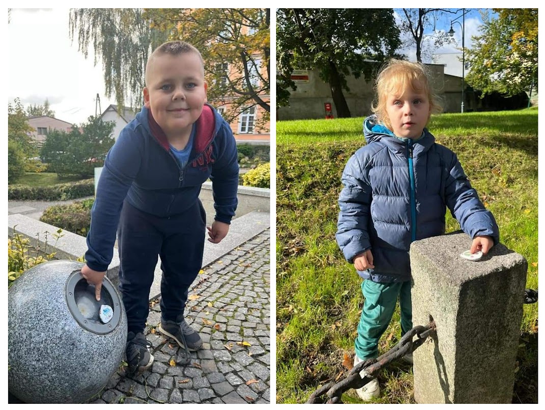 Dzieci z Przedszkola Specjalnego nr 7 w Strzegomiu dołączyły do kamyczkowej akcji malowania kamieni. 