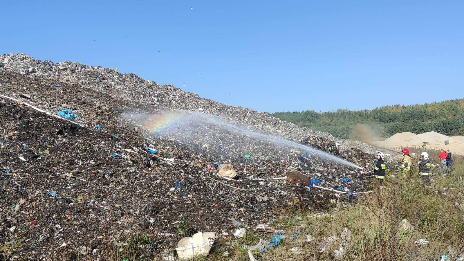 Pożar w Centrum Utylizacji Odpadów w Rusku [FOTO] 