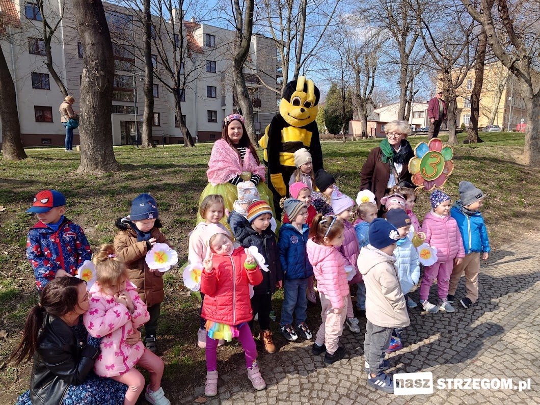 Strzegomskie przedszkolaki radośnie powitały wiosnę [FOTO] 