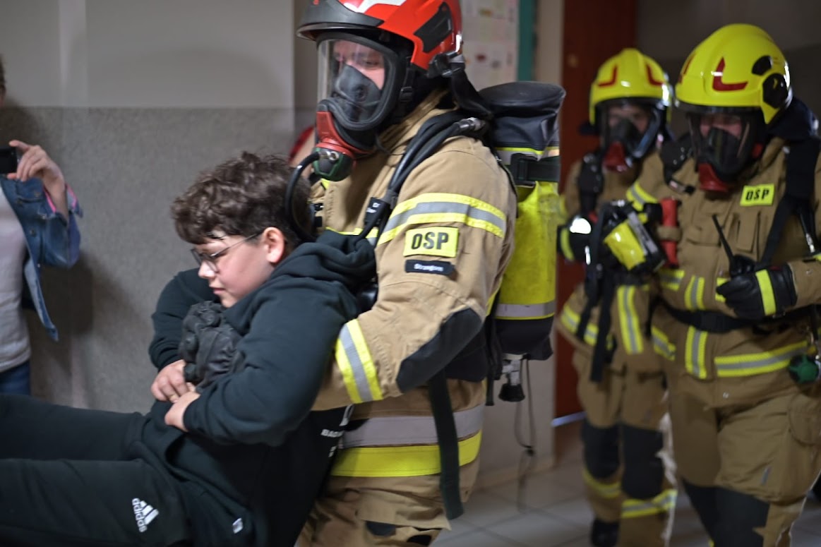 Pożar i ewakuacja w strzegomskiej 