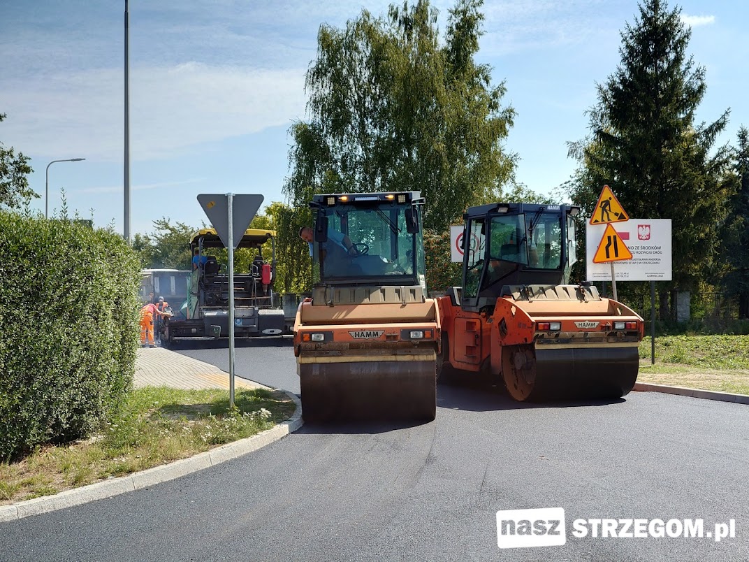 Trwają końcowe prace przebudowy ulic Andersa i Brzozowej w Strzegomiu [FOTO] 