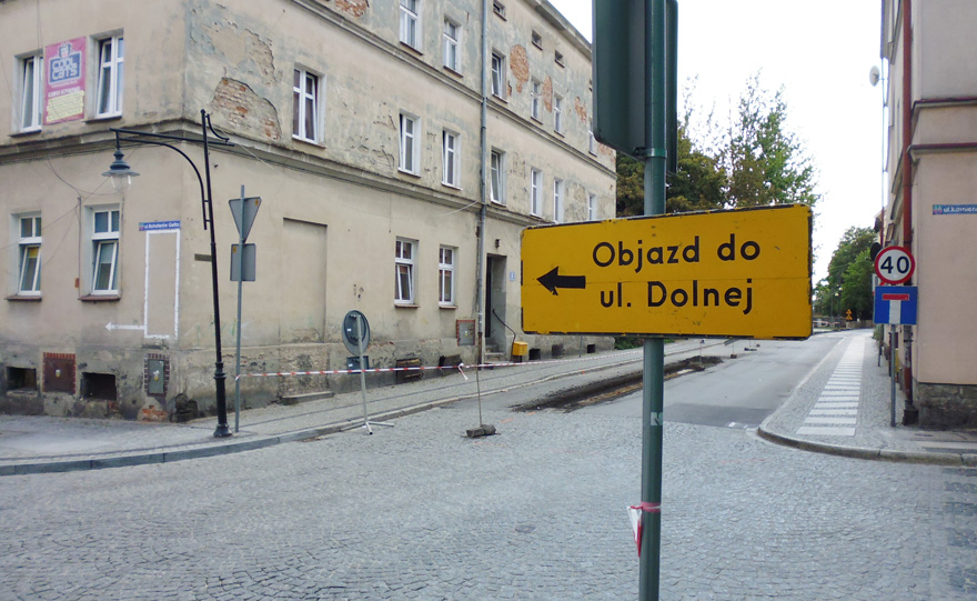 Utrudnienia na Krótkiej i Parkowej 