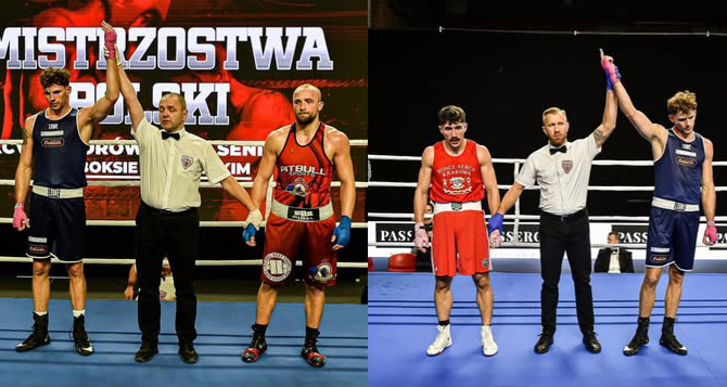 Tomasz Czyczerski i Łukasz Trawka reprezentowali Strzegom w Mistrzostwach Polski w boksie olimpijskim [FOTO] 