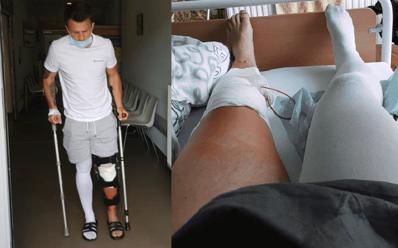 Damian jest już po operacji. Teraz czeka go rehabilitacja [FOTO] 