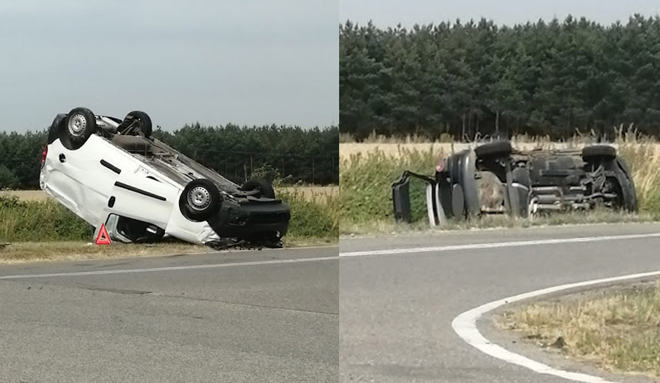 Wypadek na skrzyżowaniu między Modlęcinem a Olszanami [FOTO] 