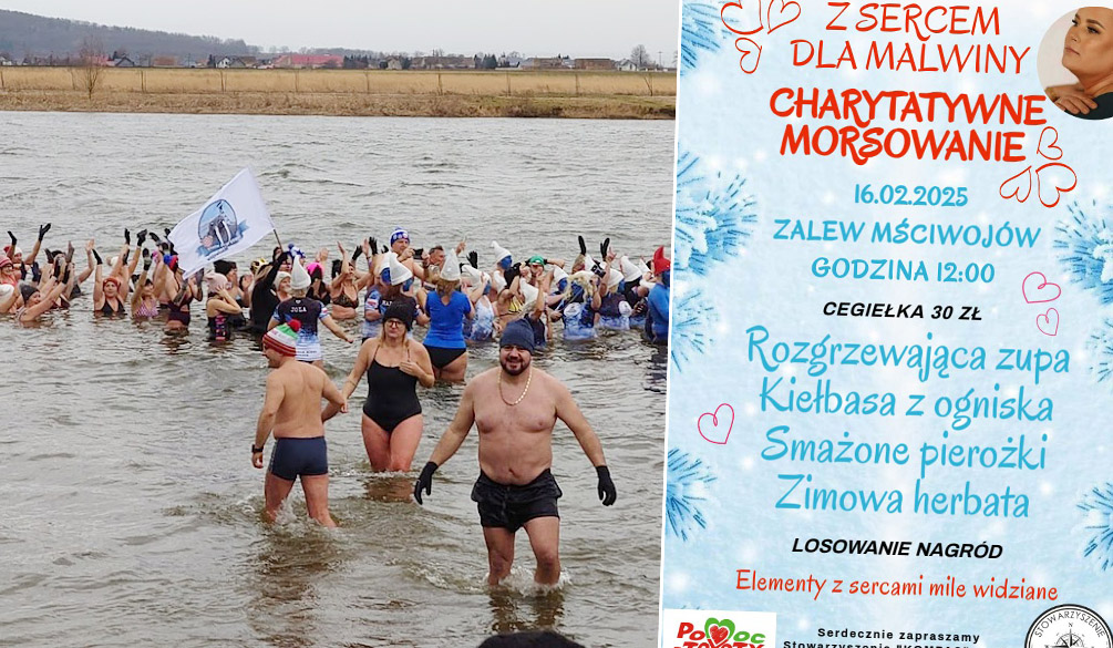 Zbliża się charytatywne morsowanie „Z sercem dla Malwiny” 