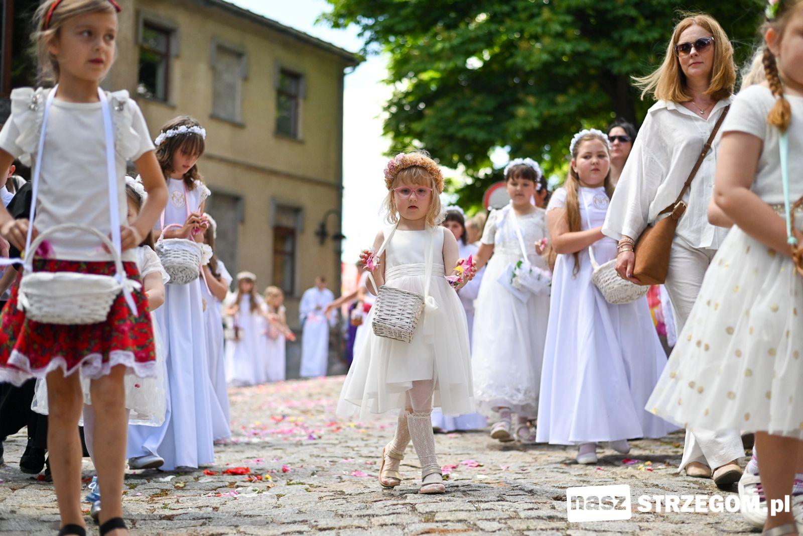Dźwięk dzwonów i wspólna modlitwa. Tak wyglądało Boże Ciało w Strzegomiu [FOTO] 