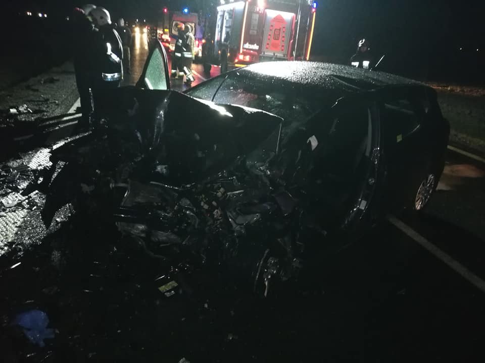 Wypadek na krajowej piątce [FOTO] 