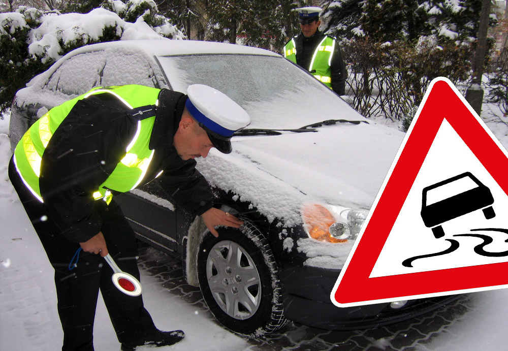 Policja ostrzega przed zimą na drogach! 