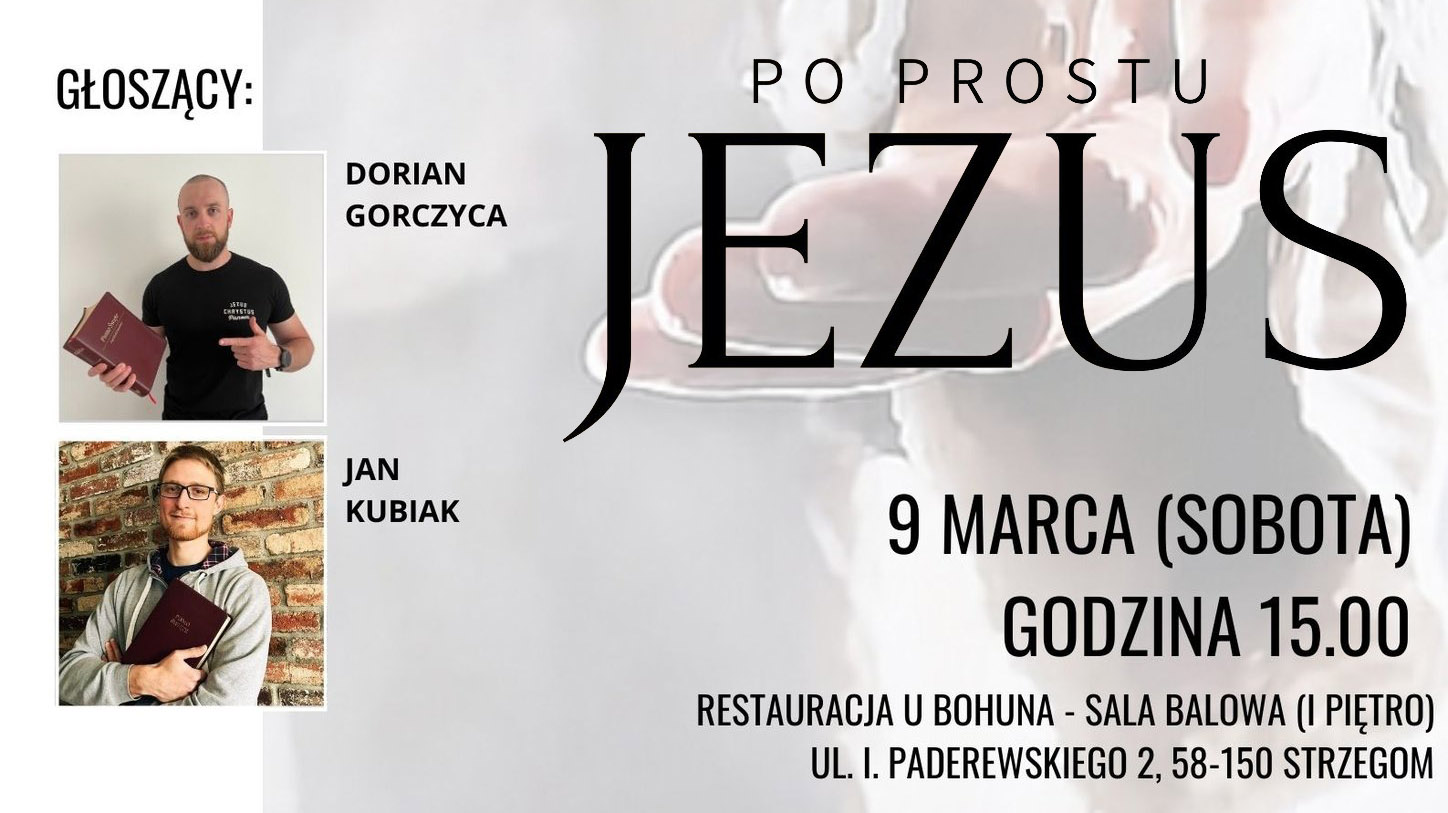 W Strzegomiu odbędzie się spotkanie ewangelizacyjne „Po prostu Jezus”  