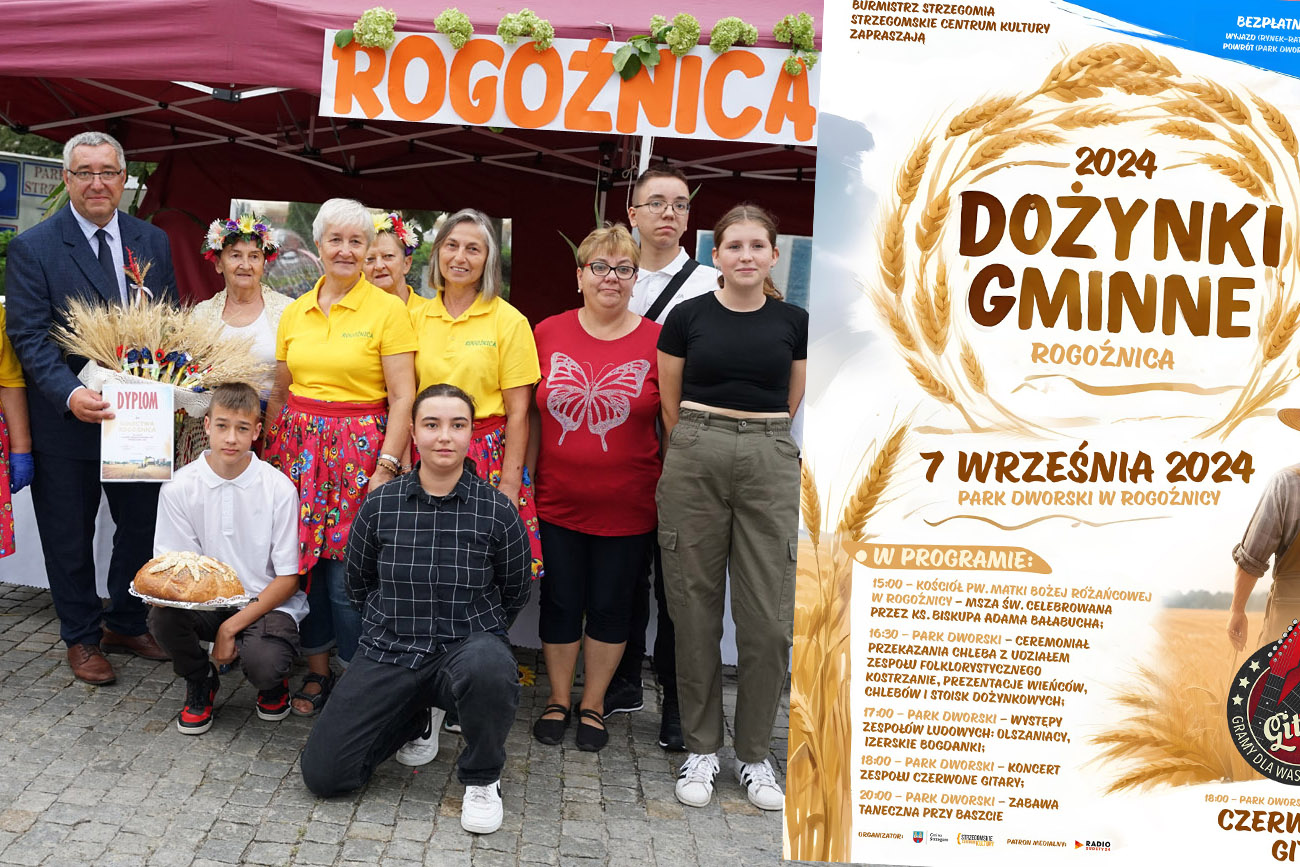 W pierwszą sobotę września rolnicy z gminy Strzegom podziękują za plony w Rogoźnicy 