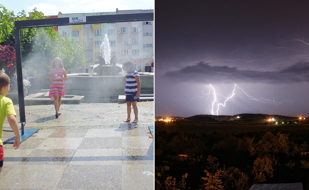 Podwójny alert dla mieszkańców gminy Strzegom. Meteorolodzy ostrzegają przed upałami i burzami 