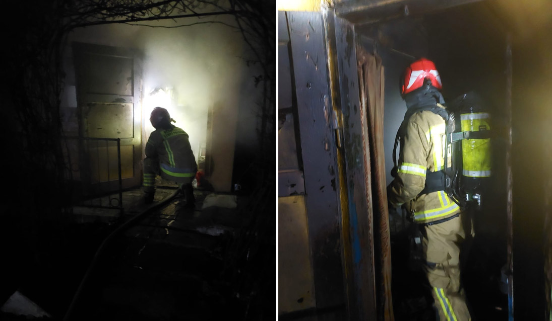 Nocny pożar na terenie ogródków działkowych przy ulicy Sikorskiego [FOTO] 