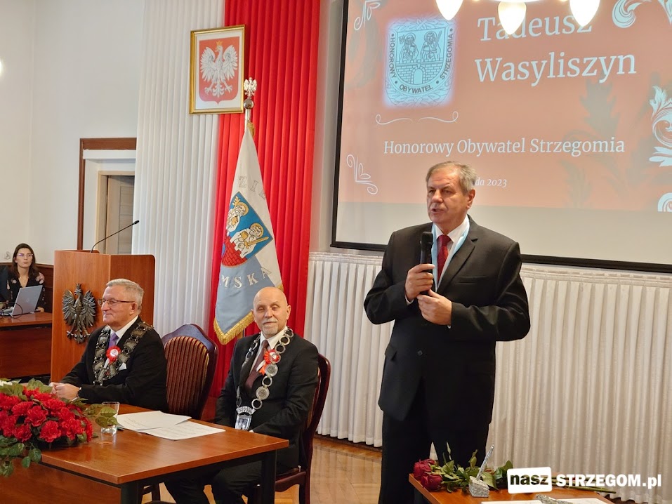 Tadeusz Wasyliszyn wyróżniony tytułem Honorowego Obywatela Strzegomia [FOTO] 