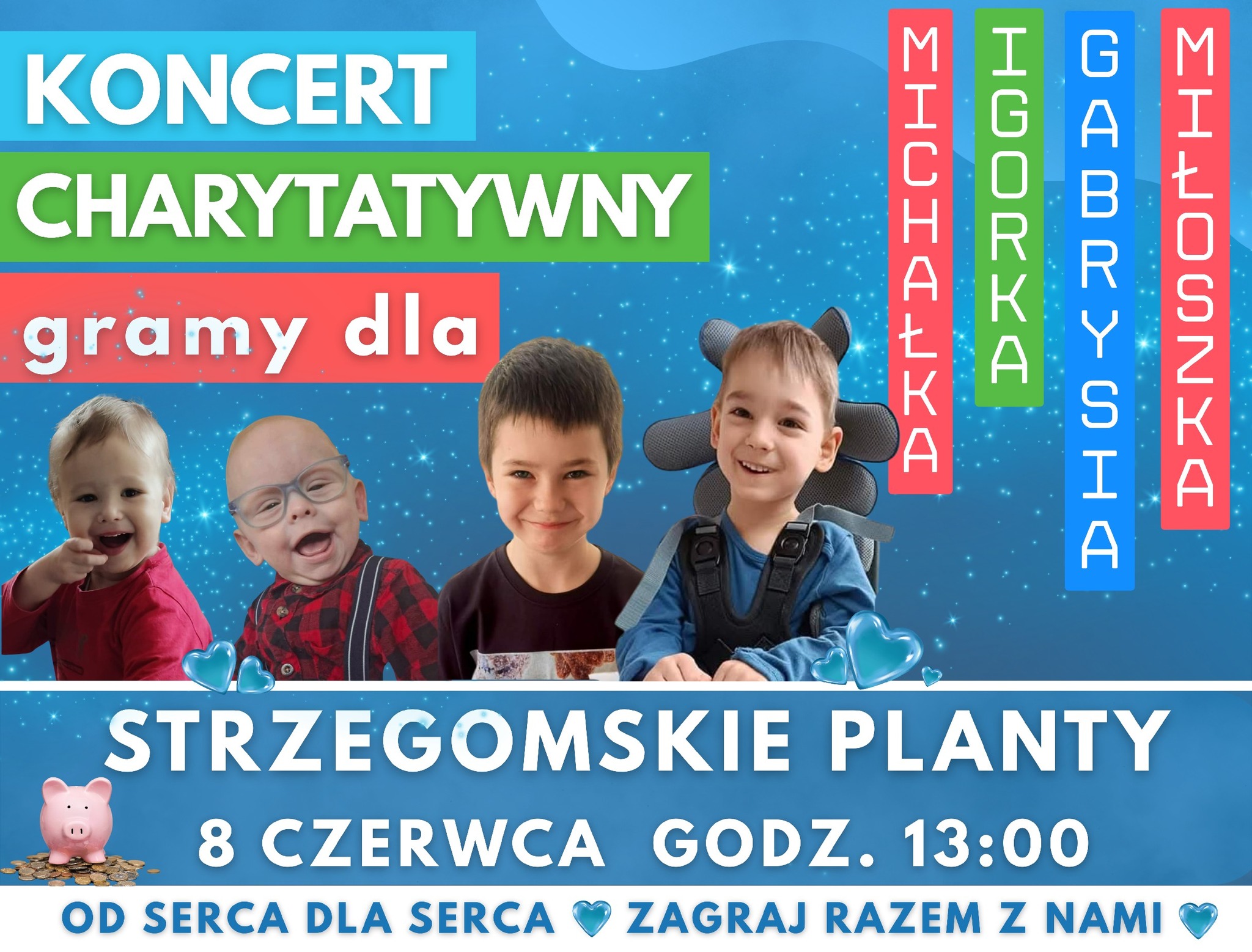 Strzegomscy wolontariusze mobilizują siły. W czerwcu zagrają dla czwórki małych mieszkańców gminy 