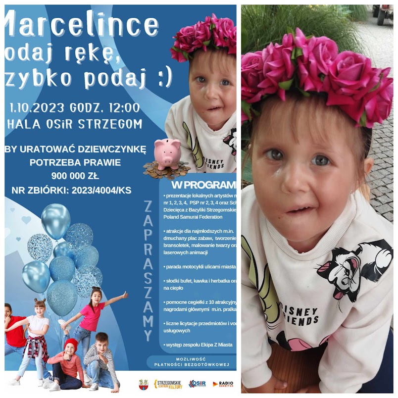 „Marcelince podaj rękę, podaj szybko” - charytatywny koncert na rzecz leczenia Marcelinki Andreasik 