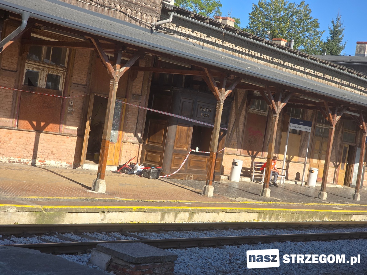 Strzegomski dworzec kolejowy znów stał się planem filmowym [FOTO] 