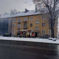 Interwencja strażaków przy Alei Wojska Polskiego [FOTO]